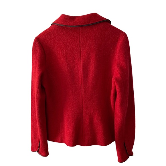 Hilary Radley Women’s Red Cardigan Size Small Wool Blend - Picture 8 of 12